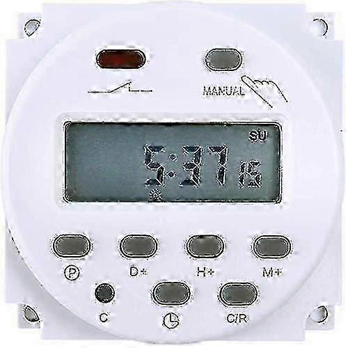 Electronic Timer Dc12v 16a 28 Programs Programmable Lcd Display -6 Edition