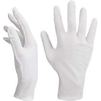 12 Pairs White Gloves Cotton Soft Cotton Gloves Breathable Work Gloves Women