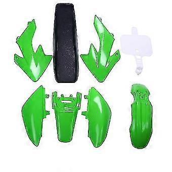 8st 50cc 110cc 125cc 140cc Plast 4-takts Crf50 Pit Off-road Bike Set Stänkskärm - Motorcykel Moto (grön) -YuJia