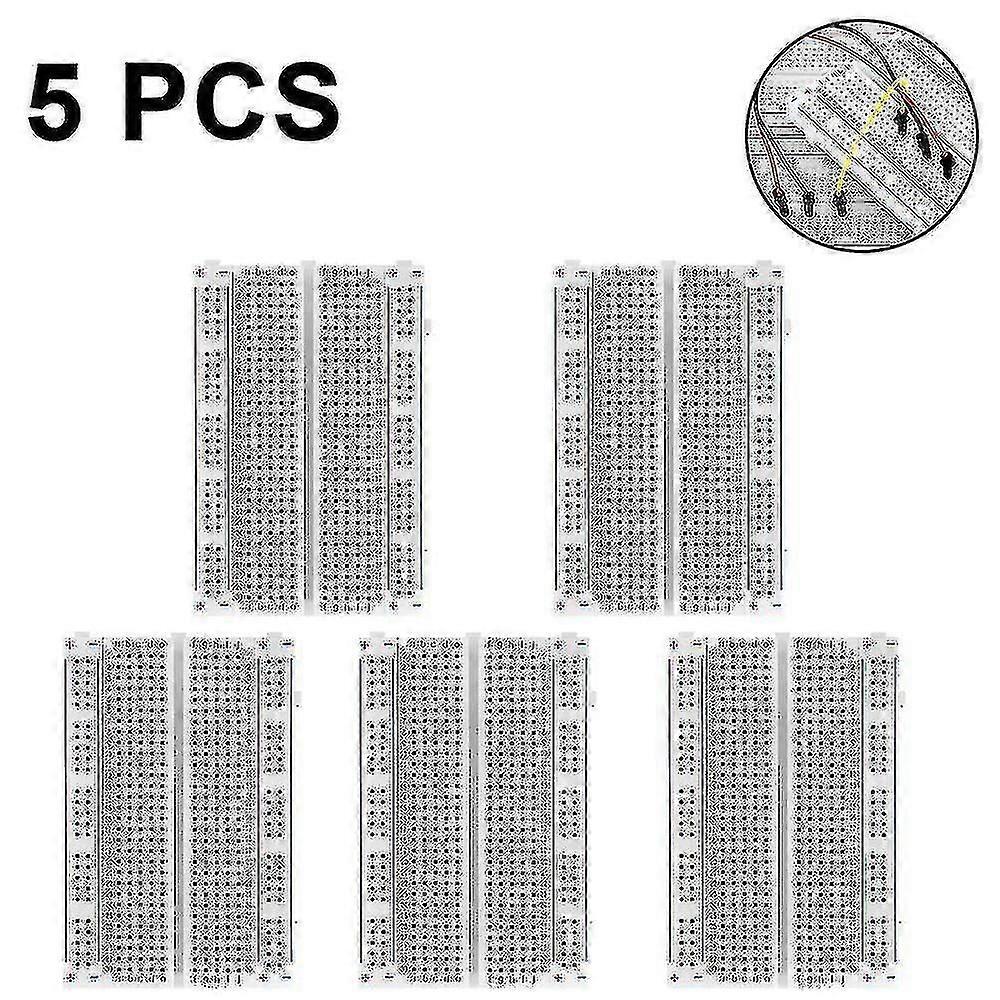 5 Pcs Breadboard/mini Breadboard/experimental Board 400 Holes