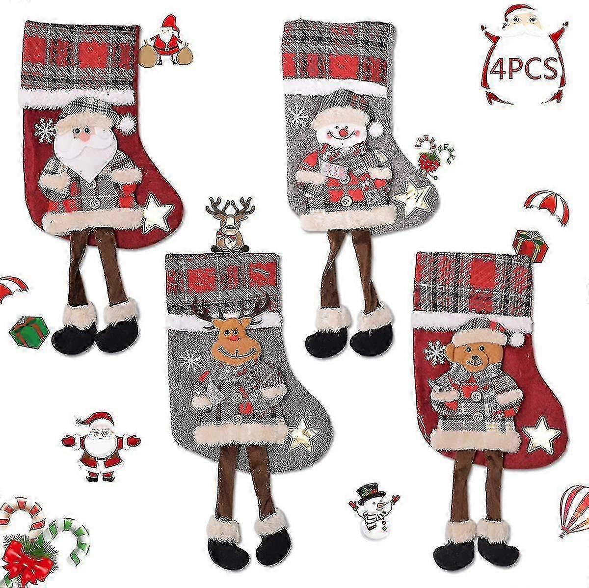 Christmas Stocking 4pcs Christmas Stocking Christmas Boot