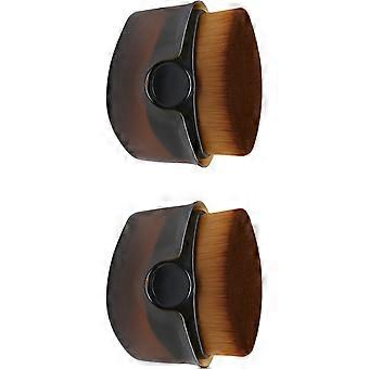 2 stuks Foundationkwast Zonnebrandcrème Applicator Make-upkwast Gezichtskwast Zonnebrandcrème Kwast Applicator voor Volwassenen Gezinnen Multicolor