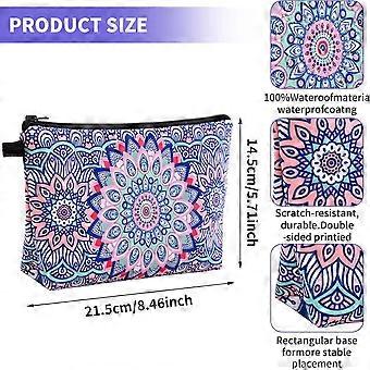 2 styles trousse de maquillage, sac à cosmétiques en toile sac à main petite pochette sac à main fermeture éclair étui à crayons organisateur de toilette rangement beauté maquillage accessoire de voyage pour te