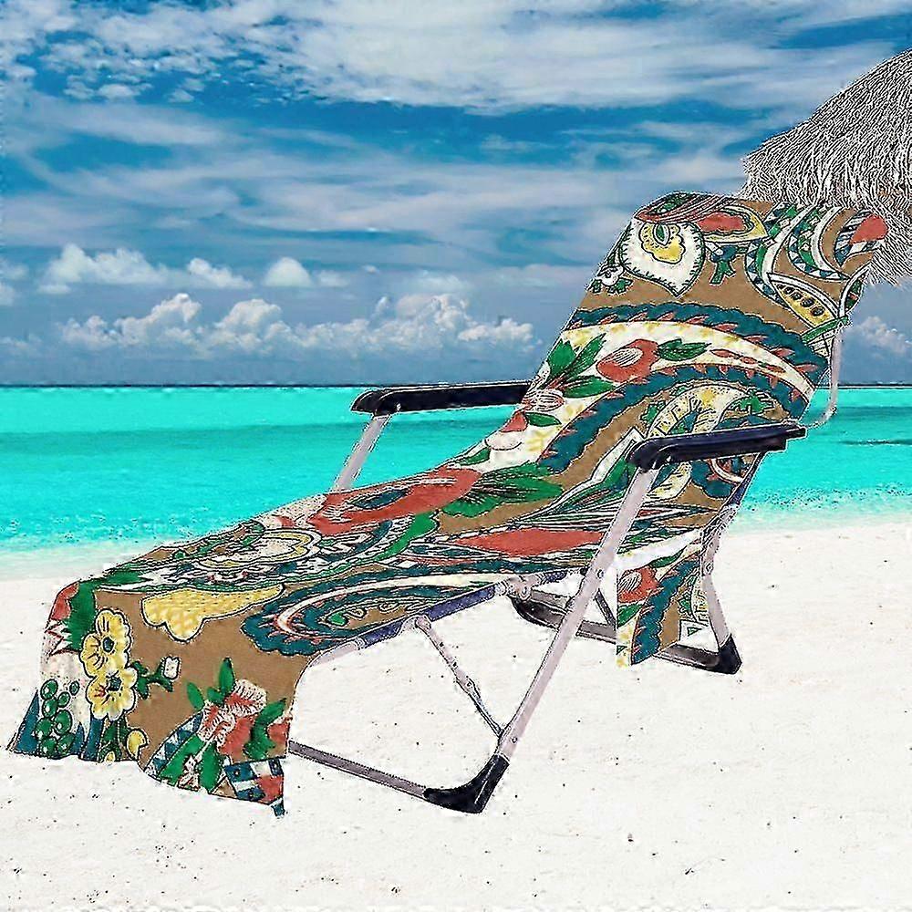 Pattern Series Microfiber Beach Towel Quick-drying Beach Towel Absorbent Beach Chair Set