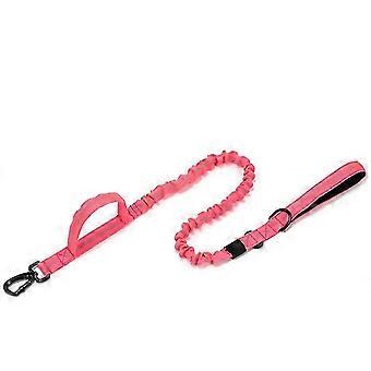 Military Bungee Dog Leash Elastic Leads Rope With 2 Padded Control Handle For Medium And Small Dogs With Reflective Strips
