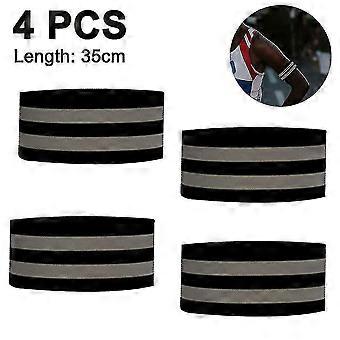 Premium 4 Pieces Reflective Bands Reflector Bands For Wrist, Arm, Ankle, Leg