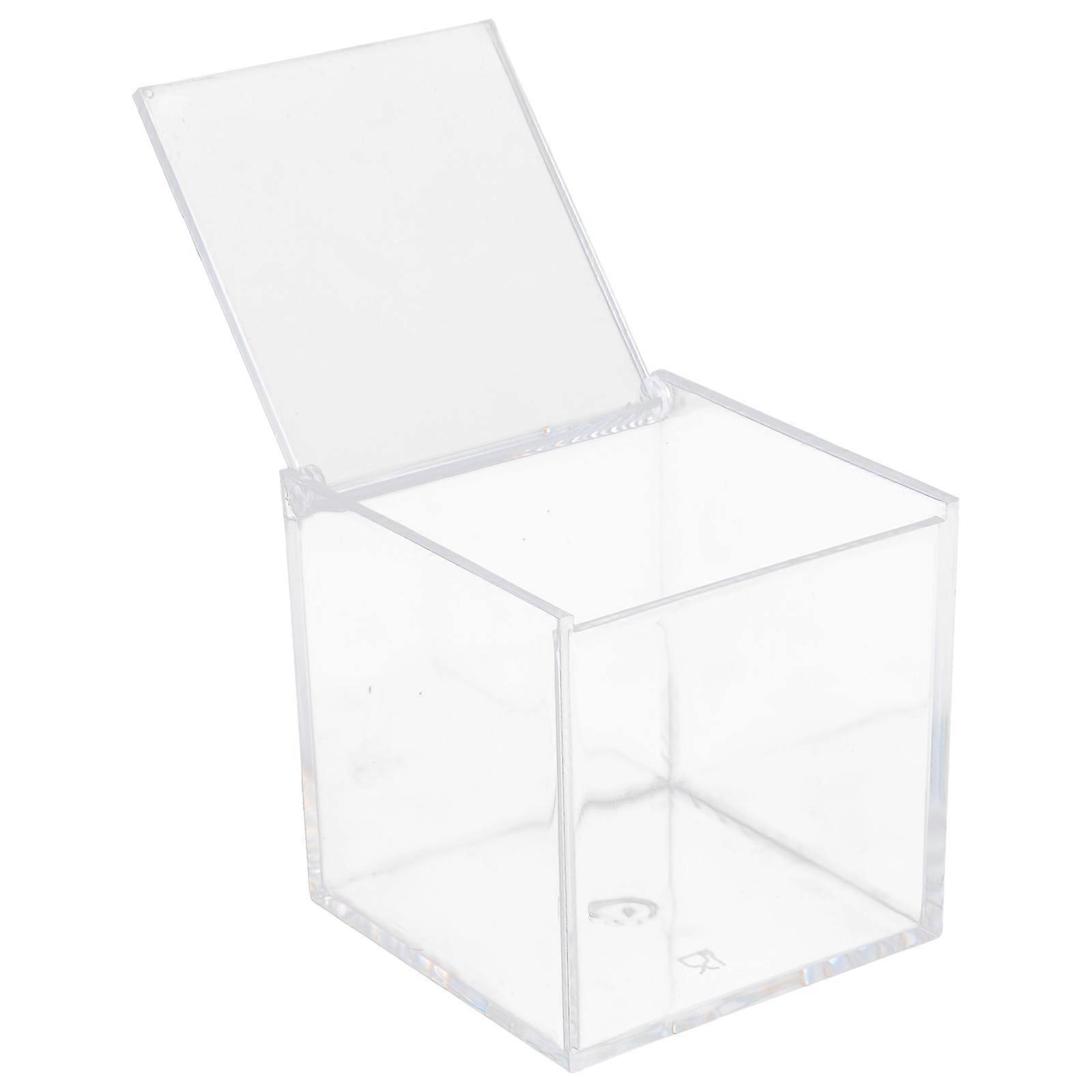 Small Candy Box Clear Boxes Square Cube Decorative Box Party Storage Box