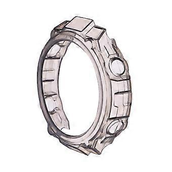 Smartwatch Case TPU Watch Case Cover, Shockproof Protection, Scratch Resistant, Transparent Black