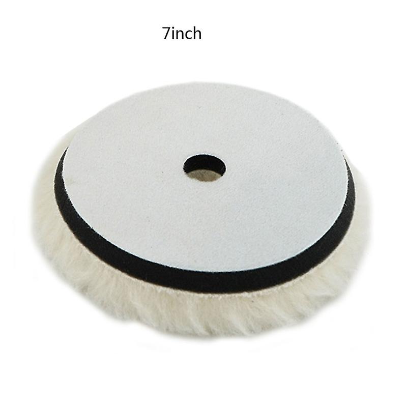 1pc 6\"/7\" Wool Polishing Pad For Polisher Machine Waxing Polishing Buffing