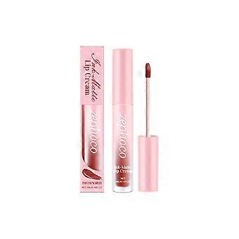 Zephoco Brown Red Matte Lip Glaze, nawilżająca szminka o jedwabistym, bogatym i odżywczym kolorze, o intensywnym kolorze