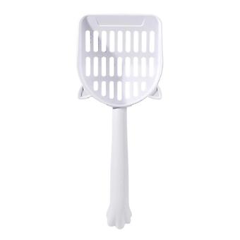 Pelle à litière pour chat avec manche antidérapant, ramasseur de déjections pour chatons, pelle à tamiser pour animaux, outil pratique de nettoyage de la litière avec crochet arrière.