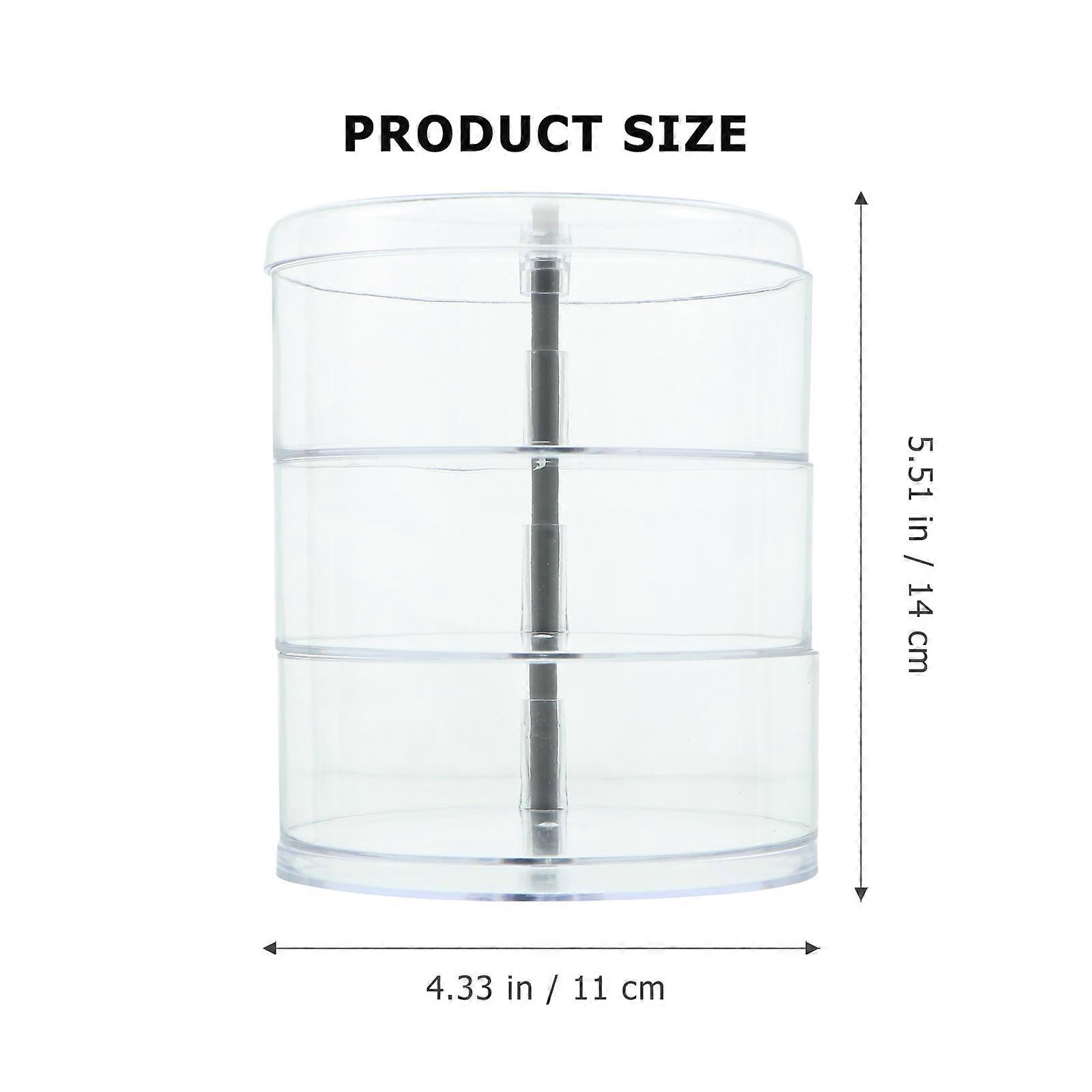 Makeup Storage Box Rotating Case for 1Pcs Desktop Storage Shelf