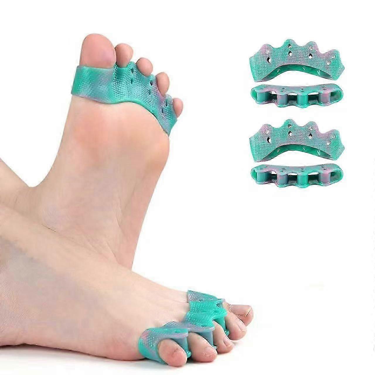Toe Separators and Toe Spacers 4 Pack for Bunion Corrector Overlapping Toes