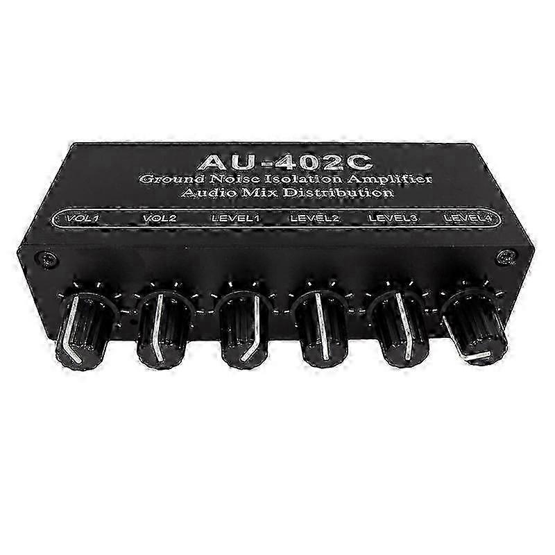 AU-402C Audio Mixed Distributor Signal Selector Switcher Amplifier