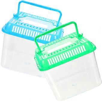 Pet Box Plastic Reptile Feeding Box for One Pc Transparent Container