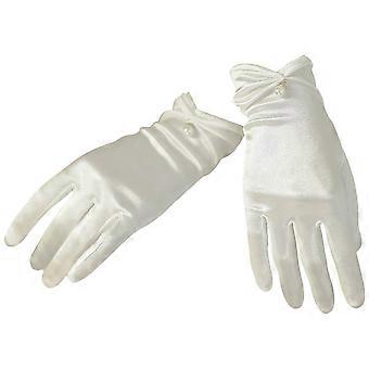 Elegant Silk Wedding Gloves for Protection 1Pair White Satin Gloves