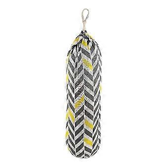 Wall-Mount Portable Plastic Bag Holder: Space-Saving, Washable, with Hook for Daily Use