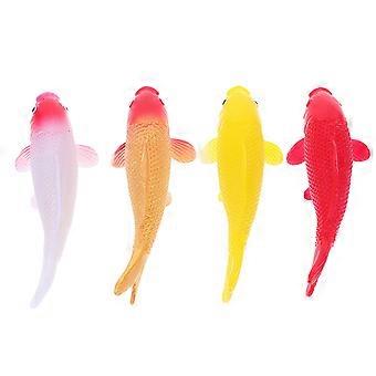 Mini plastfisk Koi fisk akvarium dekorasjon for dekorasjon 4 stk sett