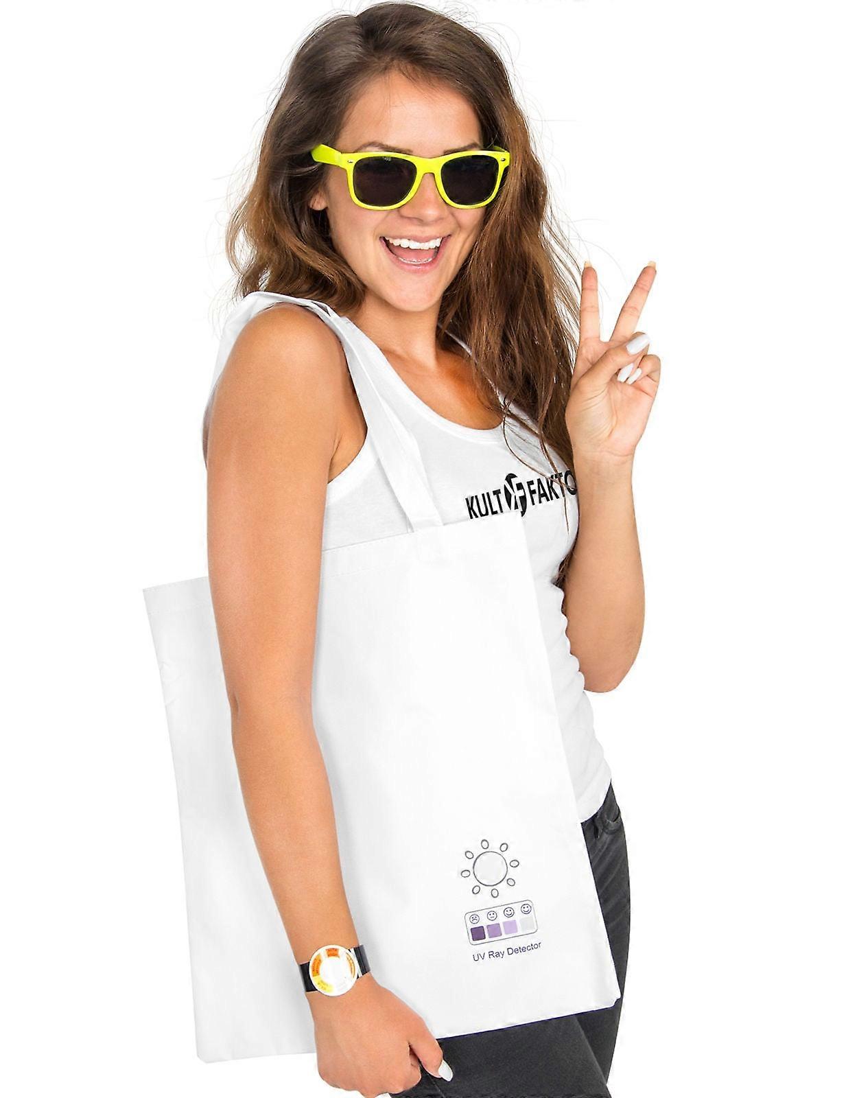 White UV indicator bag