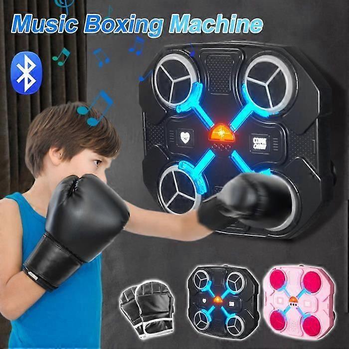 Musical Boxing Machine - BLACK - 3 Speed Levels - Dynamic Workout - Easy Setup
