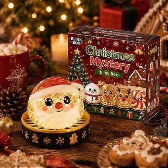 Stretchy Sensory Fidget Relief Christmas Squishy Toy, Glitter Maltose-Filled Santa Stress Ball, Holiday Stocking Stuffer