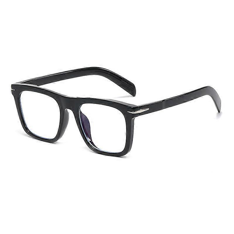 Blue Light Blocking Retro Square Frame Eyewear for Screen Use