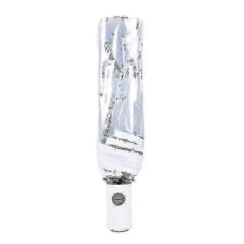 Windproof Automatic Open Close Fold Umbrella Transparent Clear Compact Rain Use
