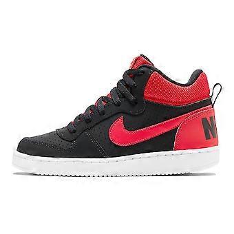 Nike Court Borough Mid Sneakers Schwarz/Rot GS 839977-002