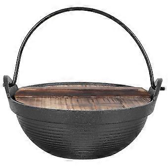 Pentola da portata in ferro per picnic all'aperto, ideale per cucinare all'aperto.