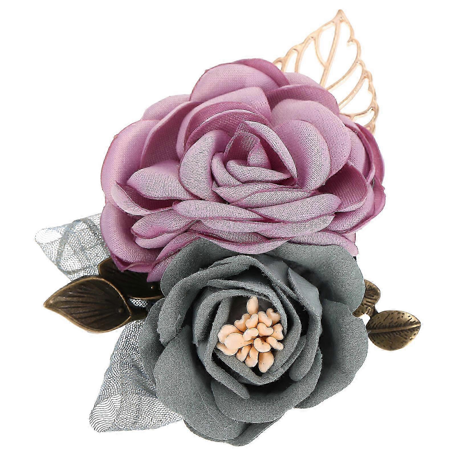 Dual-Function Satin Corsage Brooch