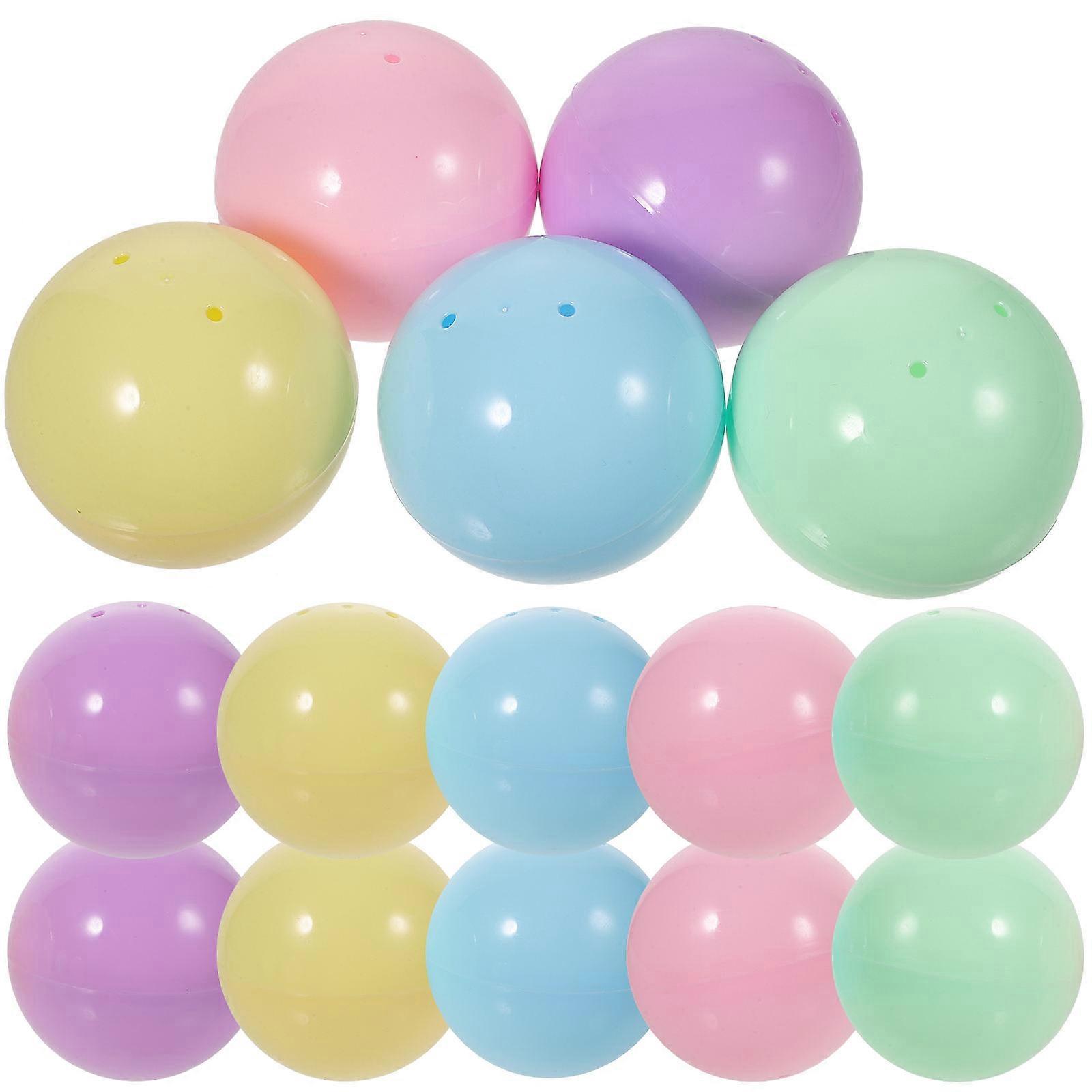 Plastic Easter Eggs Egg Shell Fillable Shells for DIY 25Pcs Assorted Color Basket