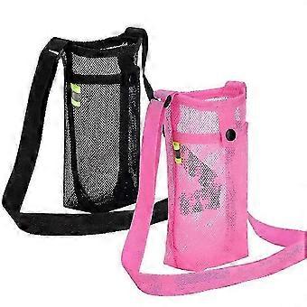 Tragbare Wasserflaschentasche aus Nylon mit verstellbarem Gurt für Outdoor-Aktivitäten wie Camping, Wandern und Reisen (NSD)