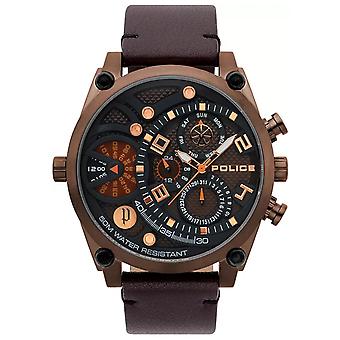 Police watches vigor watch for Analog Quartz Men with Cowhide Bracelet PL.15381JSBZ-03