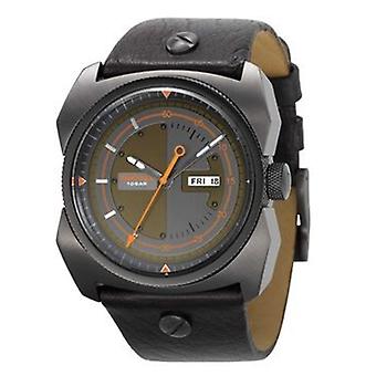Dieseluhren Quarz Analog Man Uhr mit Rindsleder Armband DZ1239
