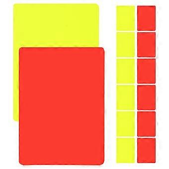 Portable Soccer Referee Red Yellow Cards for Football Game 14Pcs