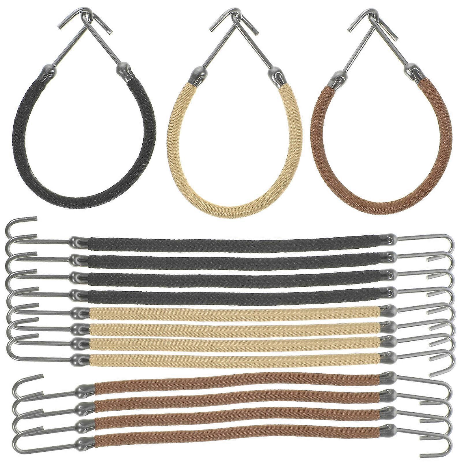 15 elastische Haargummis für Damen