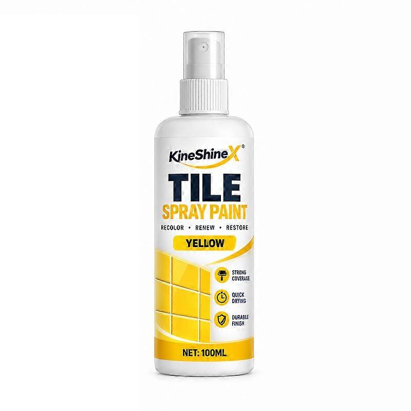 Quick Drying Tile Spray Paint 100ml, Durable Tile Coating Paint, Refresh Stained & Discolored Ceramic Tiles