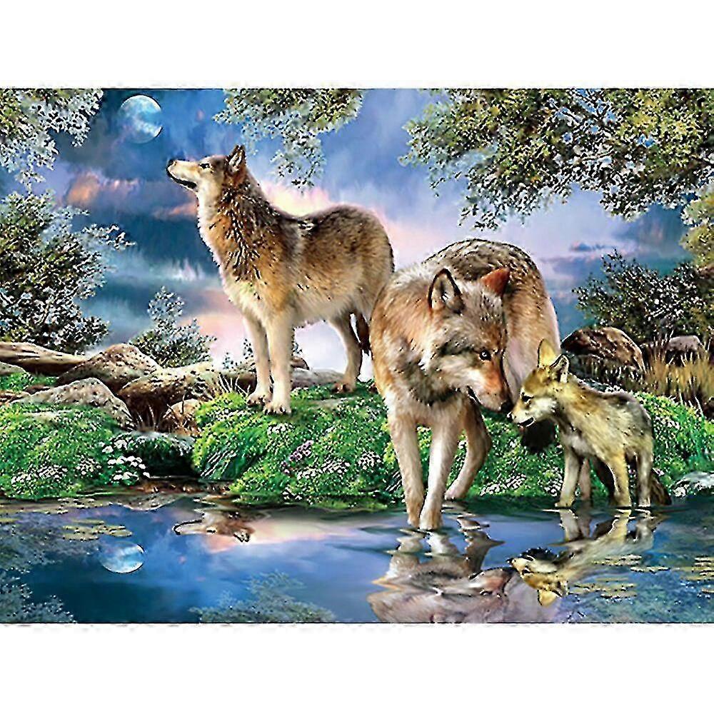 DIY 5D Diamond Painting Wolf