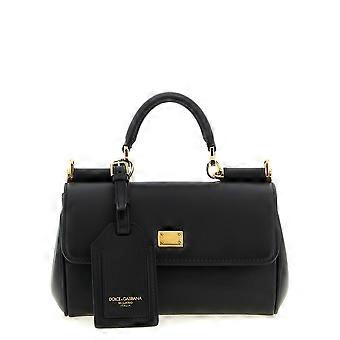 Dolce & Gabbana Black Calfskin Handbag