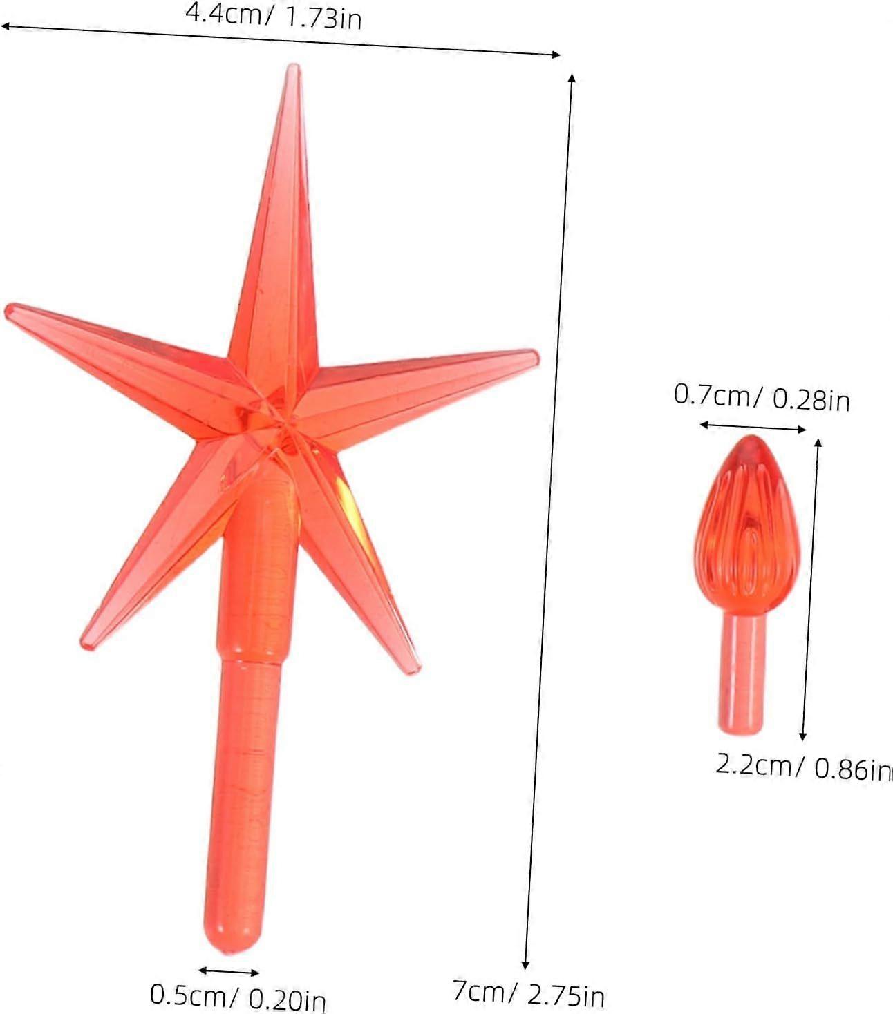 103pcs Ceramic Christmas Tree Replacement Light Plastic Star Bulbs