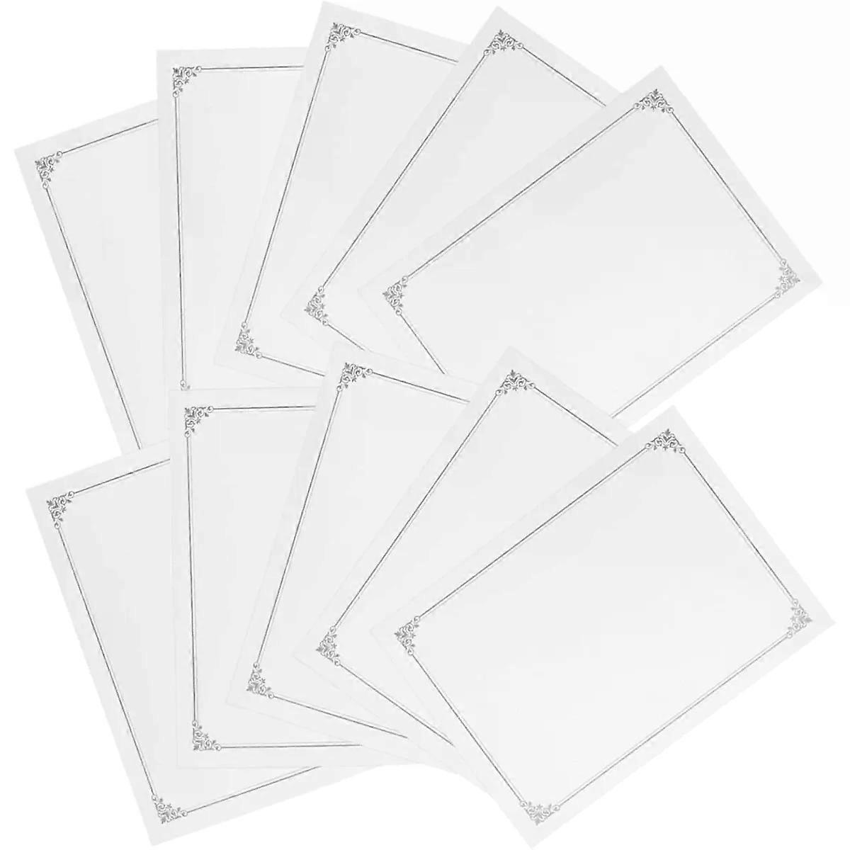 Certificate Inner Paper A4 10pcs Silver Special Paper