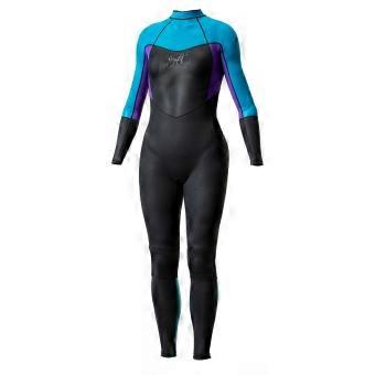 Girls' Superstretch Blue Size 8 Steamer 3/2mm Neoprene Construction Back Zip