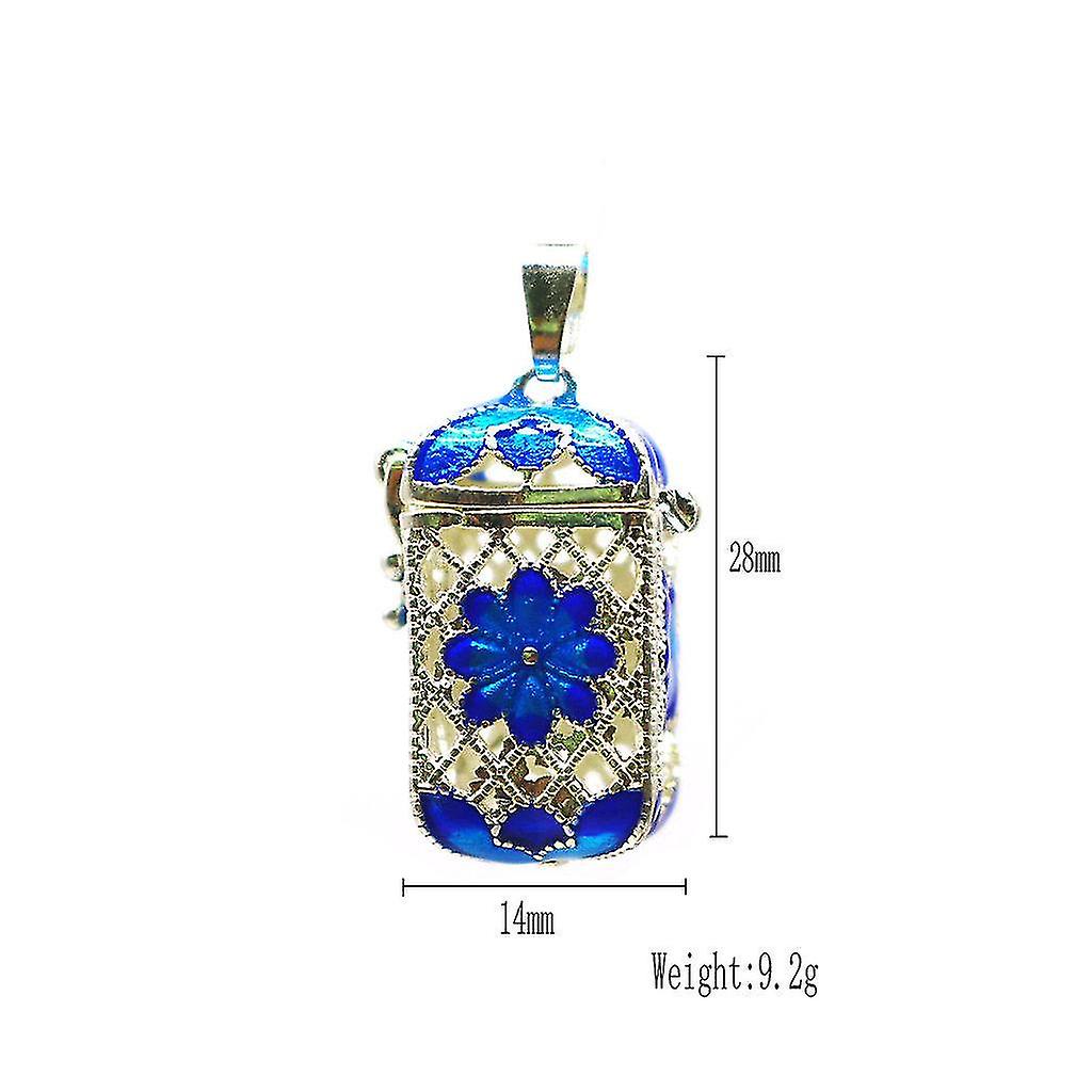 7xaromathérapie Cuivre Médaillon Huile Essentielle Arôme Parfum Pendentif Rectangle