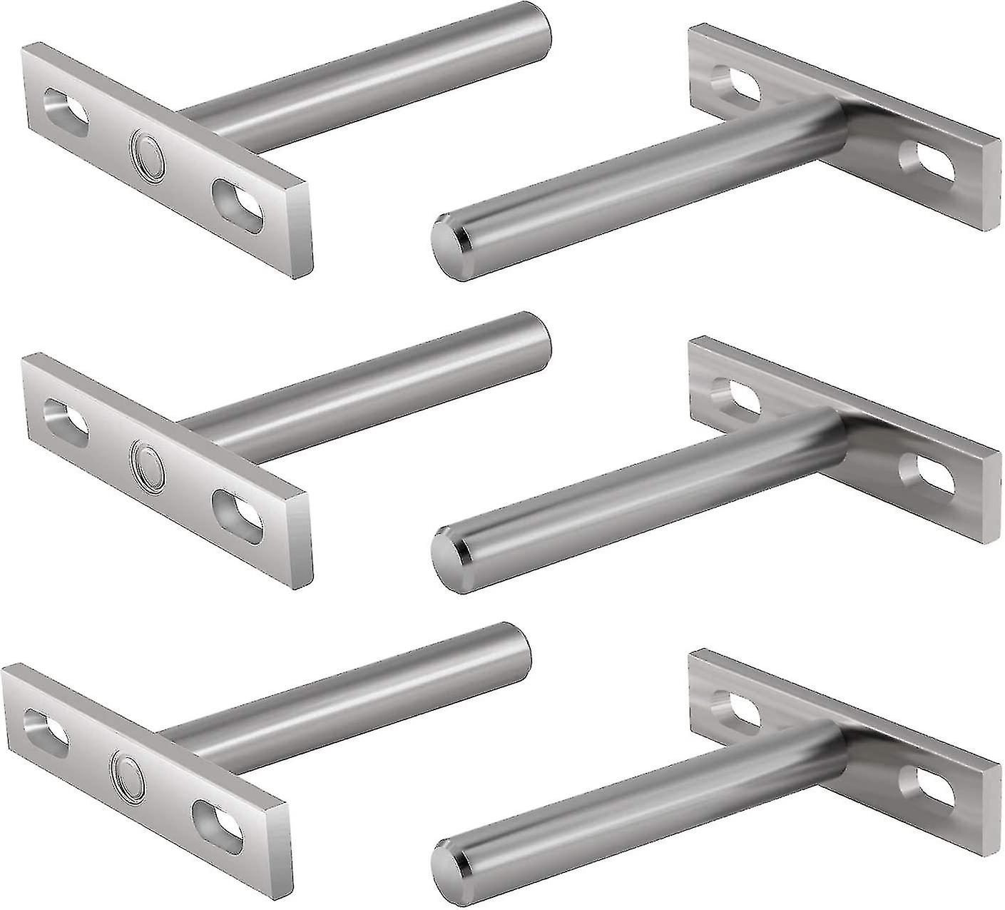 6 قطع بين قوسين معدنيين للرف العائم ، 3 بوصة المثبتات المخفية دعم الرف العائم قوس مخفي لجدار جبل TY