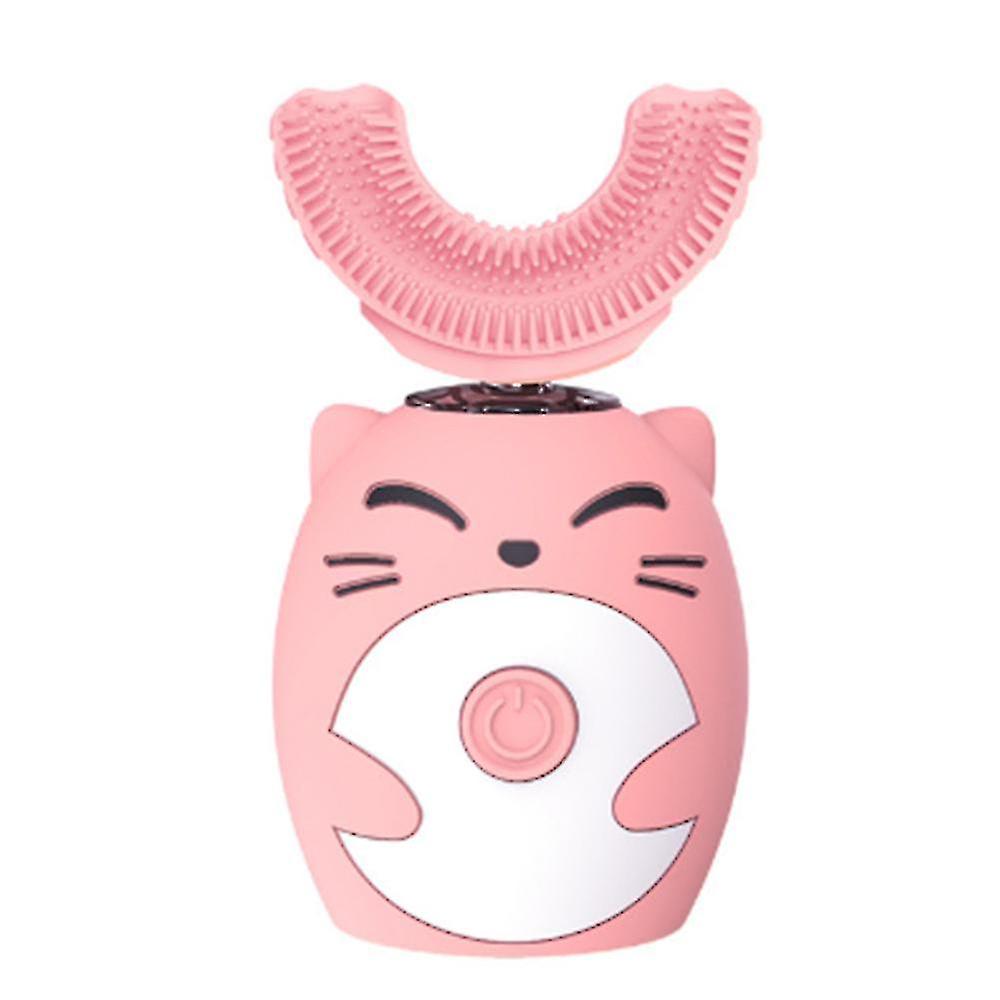 Cute Animal Electric U-shaped Silicone Toothbrush, 3 Adjustable Modes