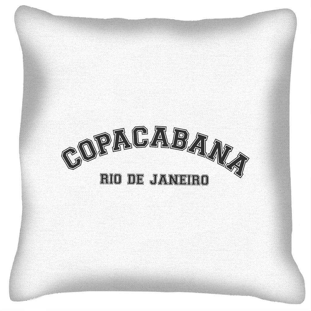 Copacabana Rio De Janeiro Varsity Cushion