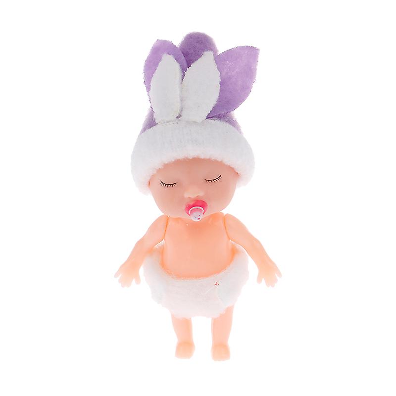 Dollhouse Elf Doll Easter Pacifier Bunny Baby Elf Doll Movable Arm Leg Doll Toy