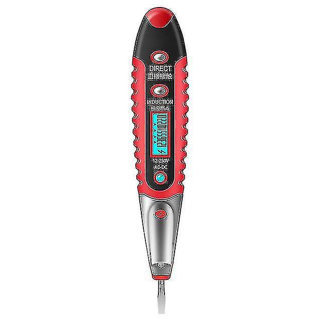 Multi Digital Test Pencil Ac/dc 12-250v Tester Electrical Voltage Detector Test Pen Lcd Display Screwdriver Electrician Tools
