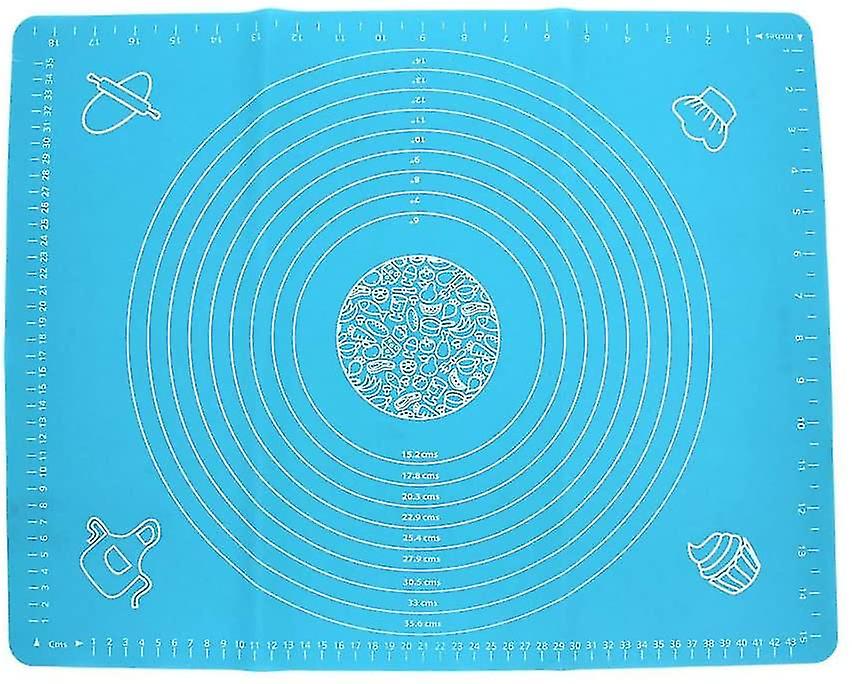 Non-slip Silicone Baking Mat With Blue Measuring Guide