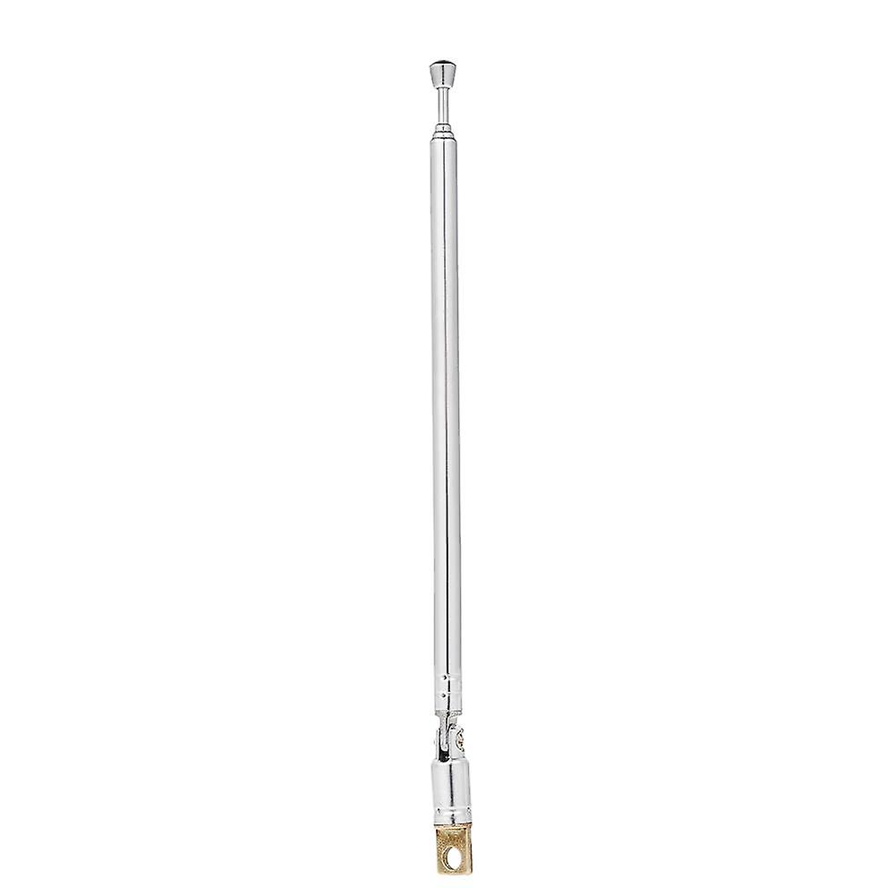 Telescopic FM Radio Antenna 4 Sections Chromium-plating Copper Antenna 360degrees  Rotatable